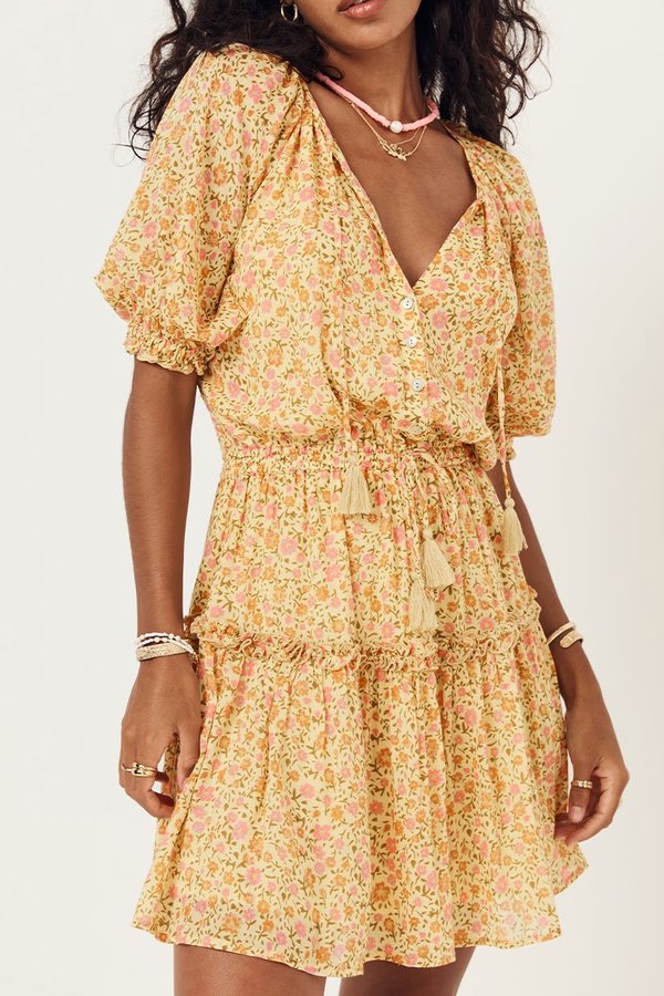 SPELL THE GYPSY COLLECTIVE Rae Playdress Daisy Yellow