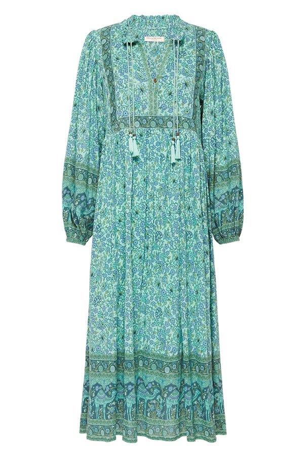 La Botica Sundown Boho Dress - Turquoise | Garmentory