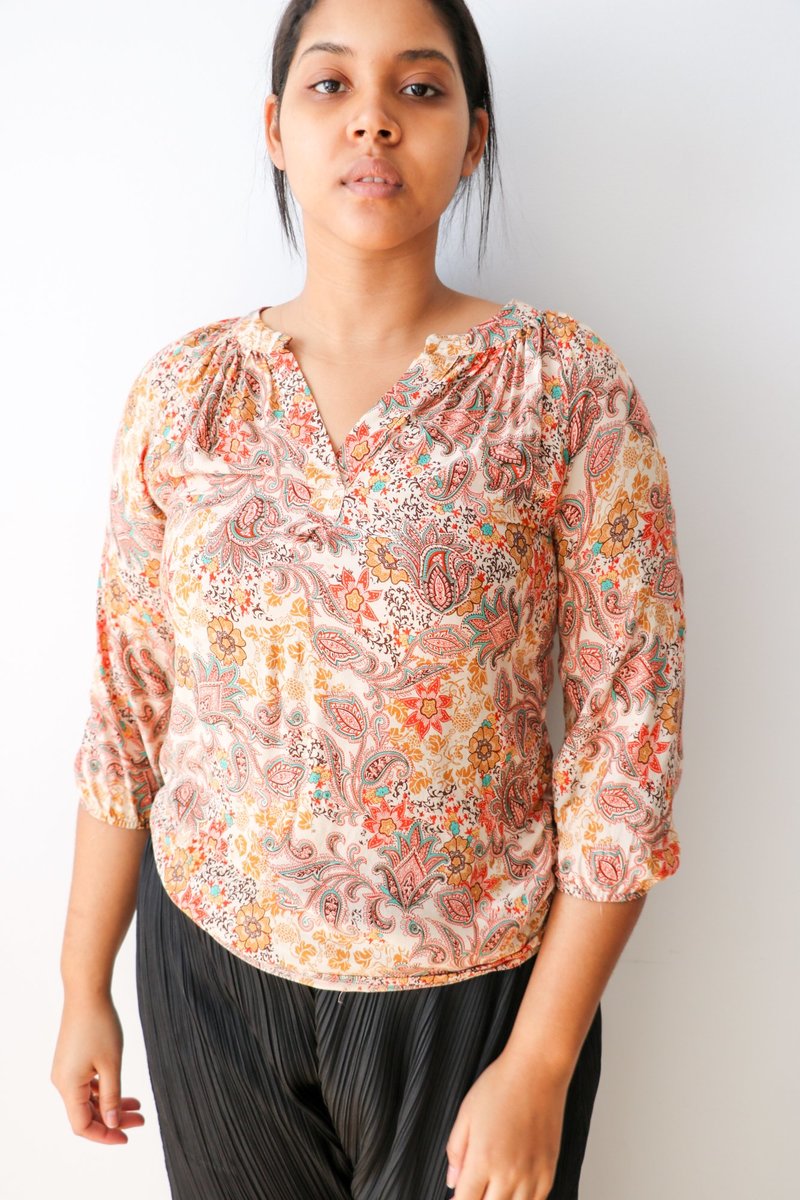 Cynthia Rowley Paisley Print Blouse, Size S Garmentory