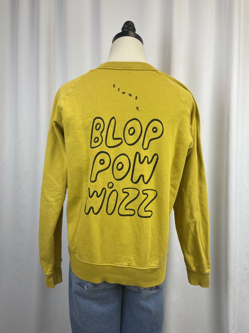 Pre-loved Clare V. Shebam Sweatshirt - yellow