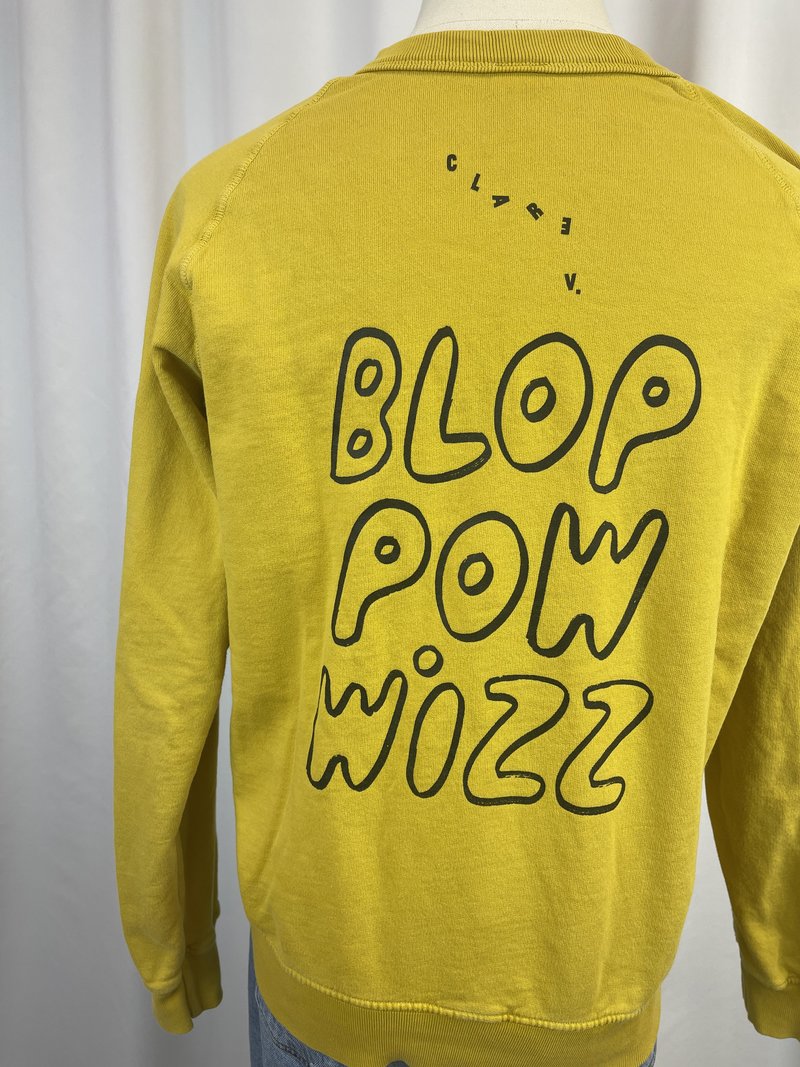 Pre-loved Clare V. Shebam Sweatshirt - yellow