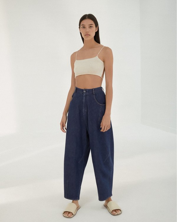Cordera Button Denim Pants - Denim | Garmentory