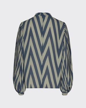 Minimum Thoraline Ls Blouse - Oil Green Minimum Thoraline Ls Blouse - Oil Green