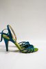 Pre-loved Coach Strappy Knotted Sandals - Green - Thumbnail 1