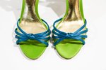 Pre-loved Coach Strappy Knotted Sandals - Green - Thumbnail 3