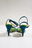 Pre-loved Coach Strappy Knotted Sandals - Green - Thumbnail 5