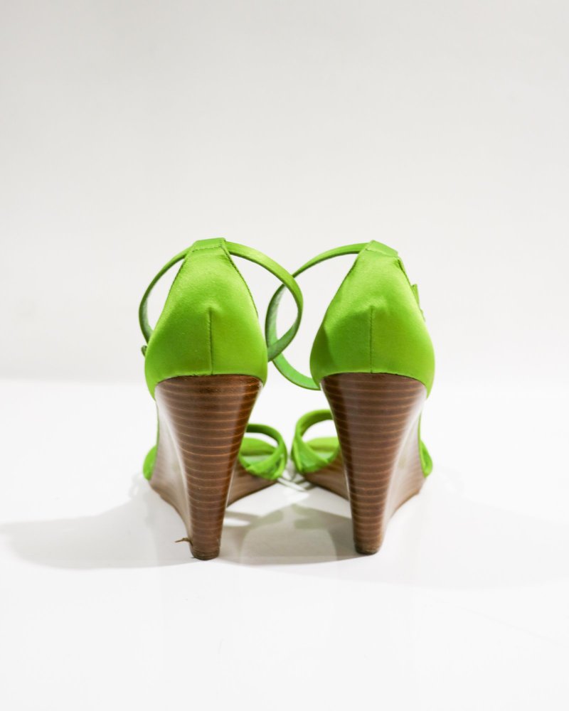 Coach Strappy Knotted Wedges, Size 8