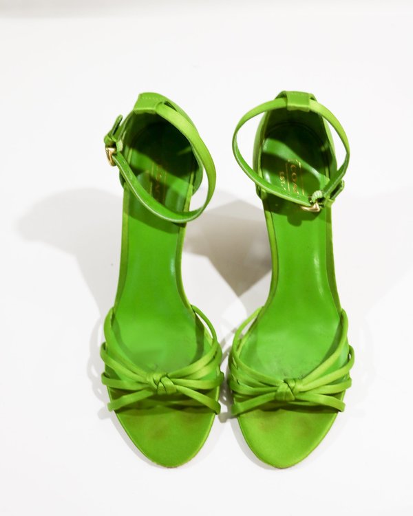 Coach Strappy Knotted Wedges, Size 8