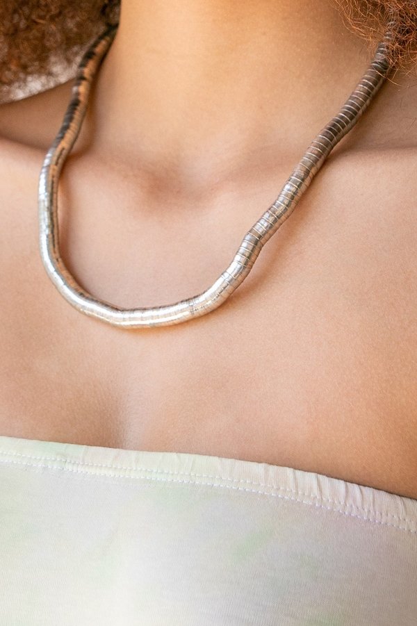 Vintage Elastic Chain Necklace - Silver Vintage Elastic Chain Necklace - Silver