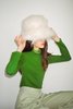 vintage Fluffy Feather Hat - white - Thumbnail 6