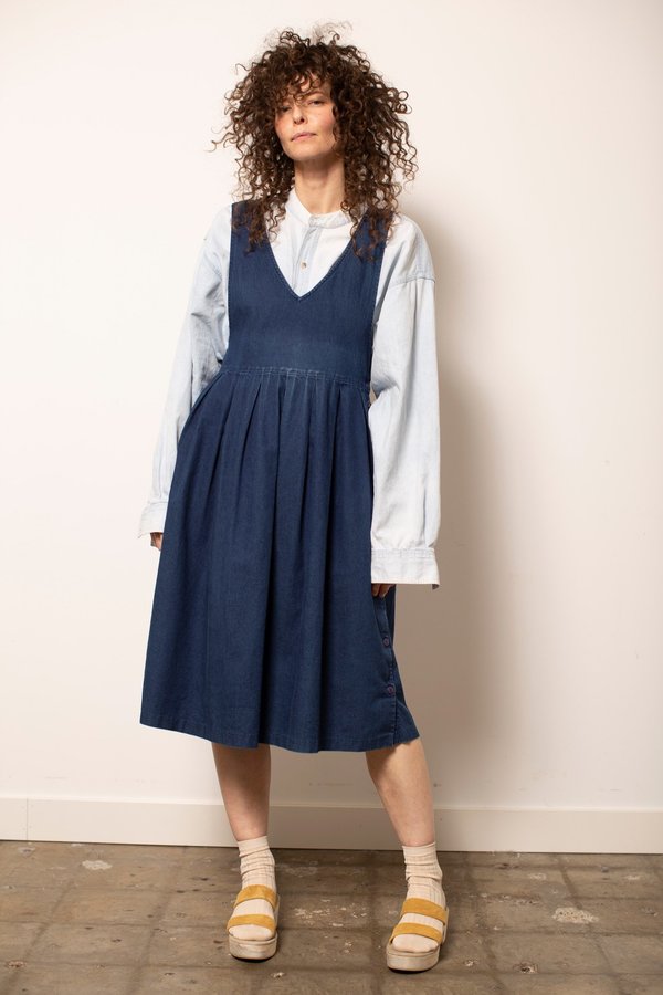 Vintage Denim Prairie Dress | Garmentory Vintage Denim Prairie Dress | Garmentory