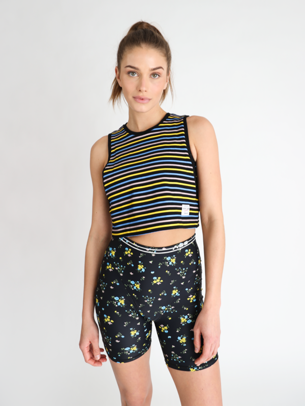 adam selman sport cropped low muscle tee