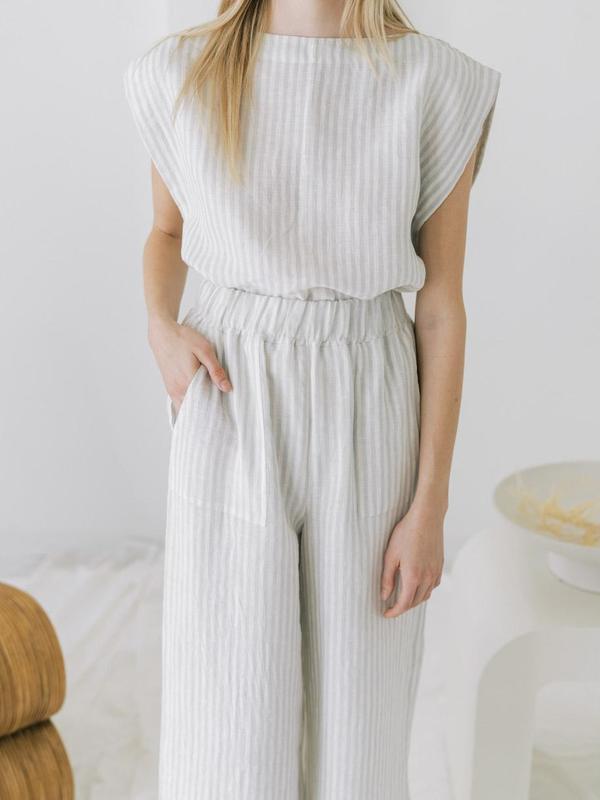 LAUDE the Label Everyday Crop top - Sailor Stripe LAUDE the Label Everyday Crop top - Sailor Stripe