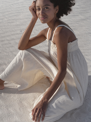 LAUDE the Label Laurel Jumper - Ivory Khadi LAUDE the Label Laurel Jumper - Ivory Khadi