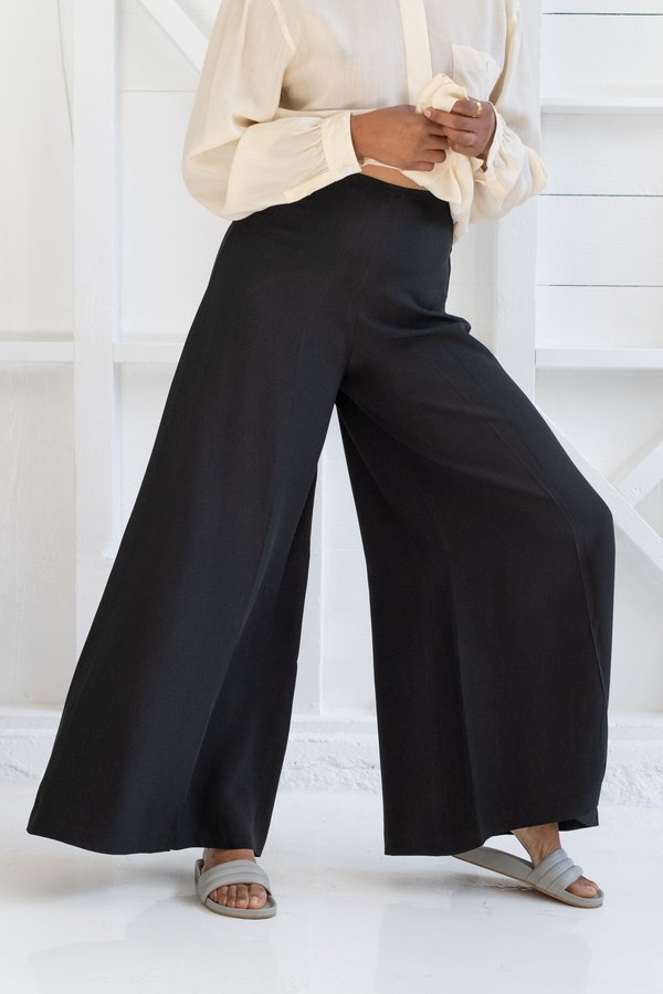 Vintage PALAZZO PANTS - black Vintage PALAZZO PANTS - black