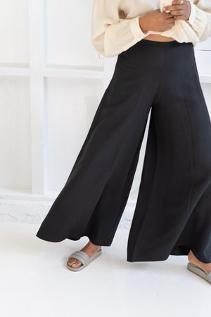 Vintage PALAZZO PANTS - black Vintage PALAZZO PANTS - black