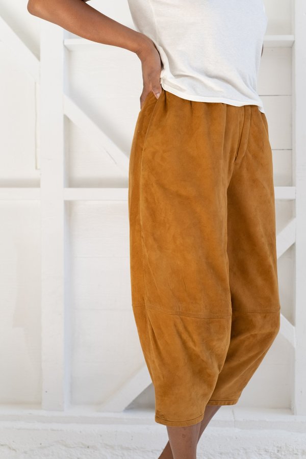 Vintage Suede Balloon Pants - Rusty Orange Vintage Suede Balloon Pants - Rusty Orange