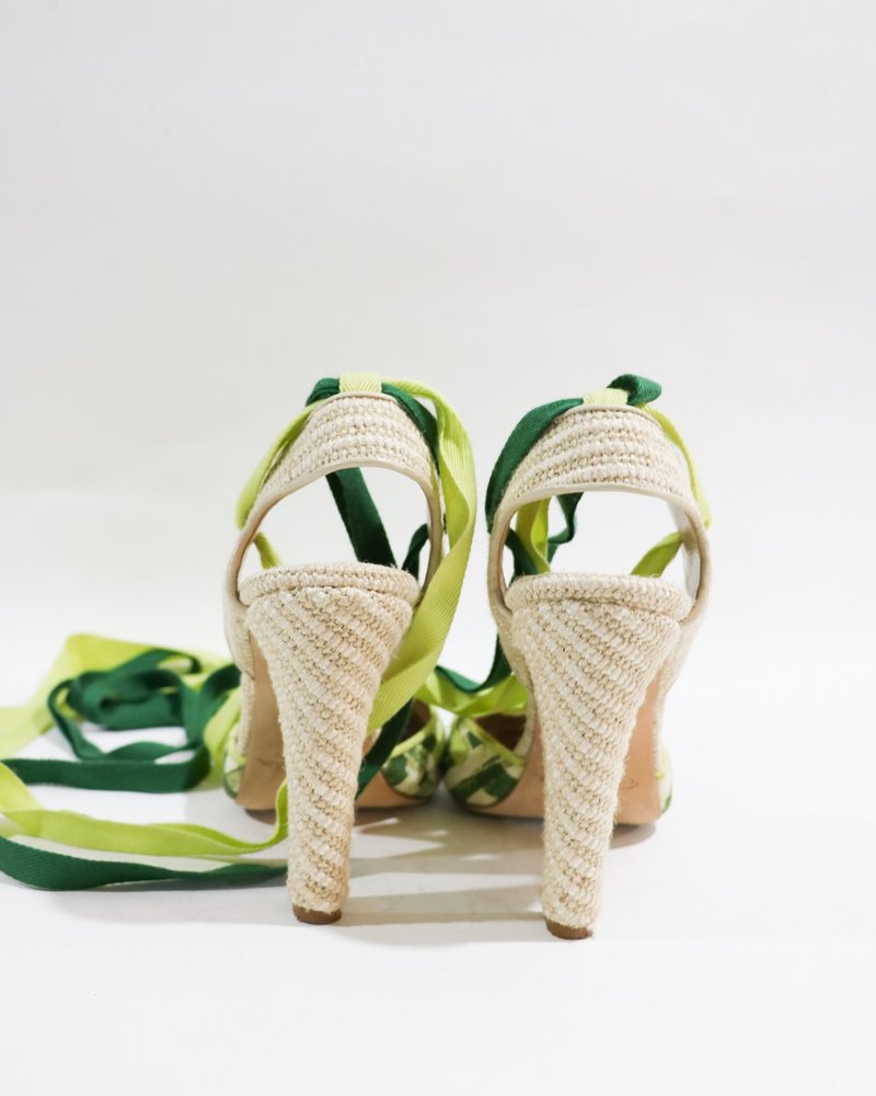 Oscar de la Renta Espadrille Pumps, Size 38.5
