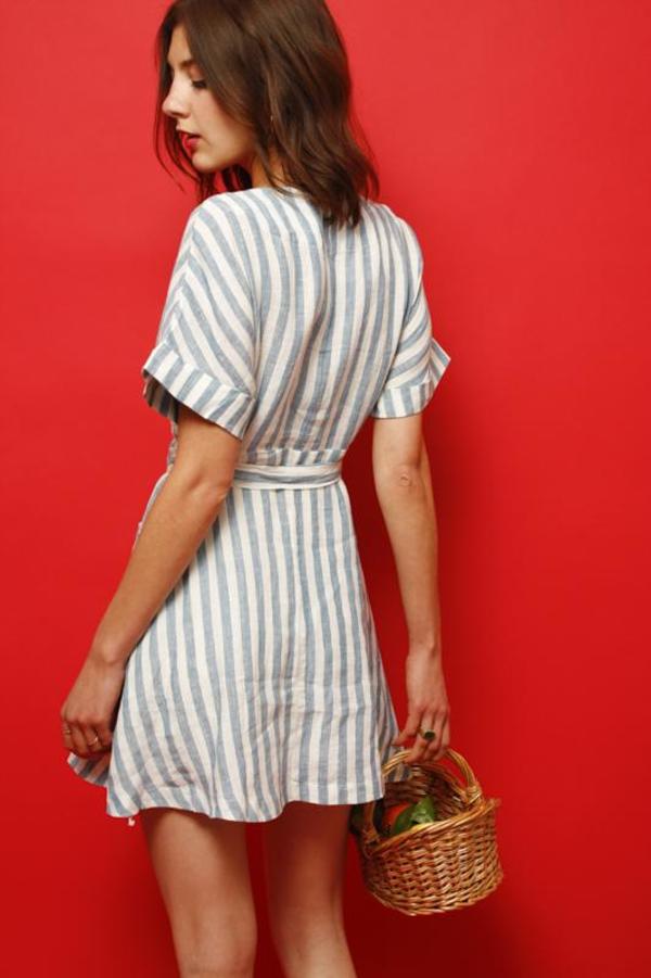 olivaceous linen dress OLIVACEOUS Lorelei linen dress M