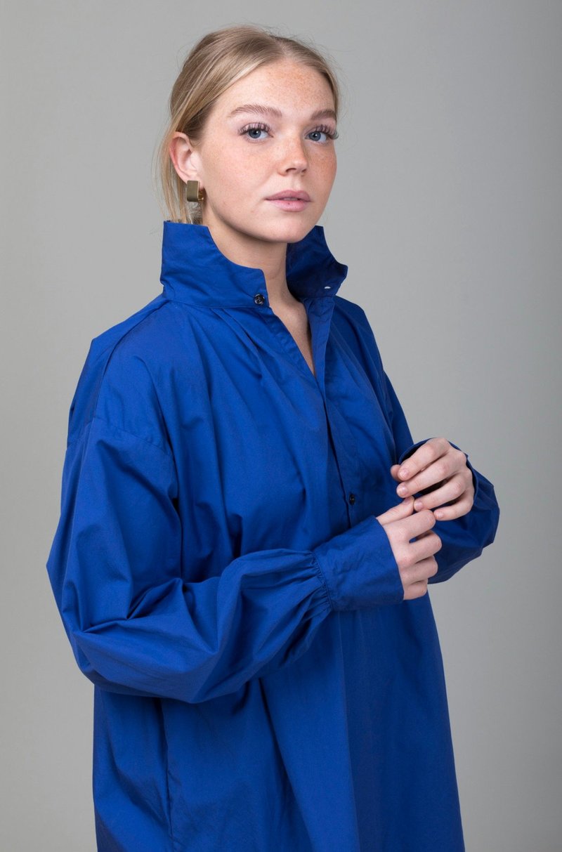 Gallego Desportes Red Cross Shirt - Blue Poplin