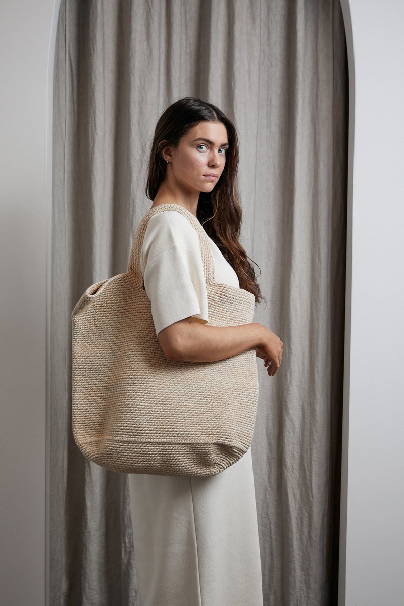 Lauren Manoogian Big Oval Market Bag - Straw Space | Garmentory