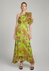 Saloni Danielle Dress - Green - Thumbnail 4