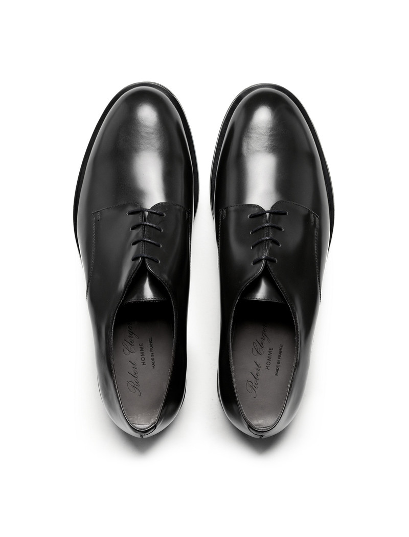 Robert Clergerie Ban Derby Slofox Dress Shoes Leather Black Men\'s US 8.5 Robert Clergerie Ban Derby Slofox Dress Shoes | Mercari main image 3