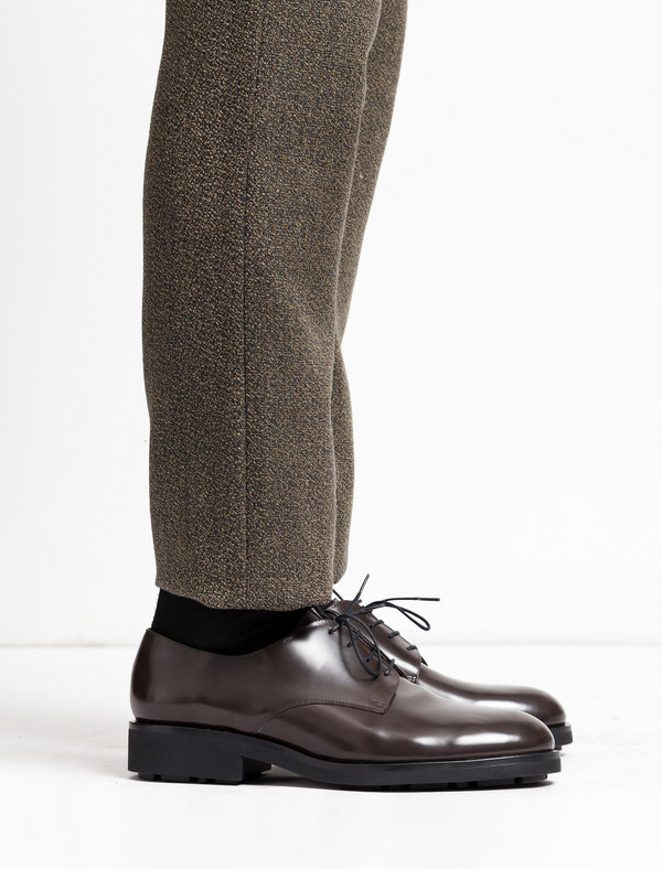 Robert Clergerie Ban Derby Slofox Chestnut | Garmentory display picture 2