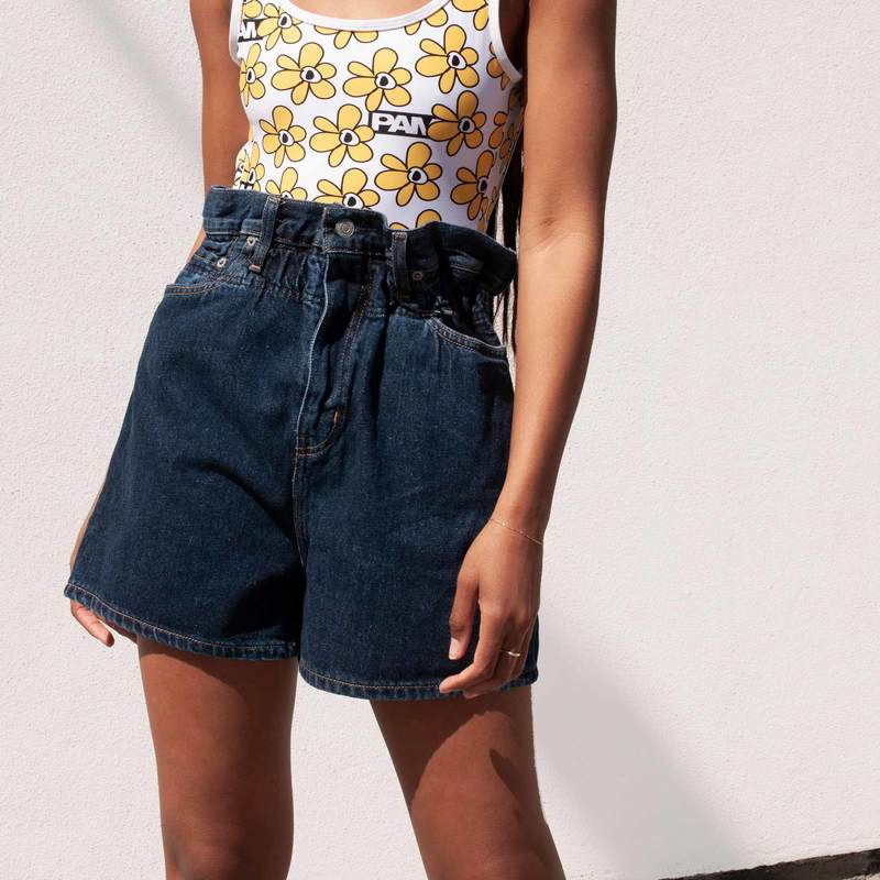 GANNI x Levi's High Waisted Shorts - Dark Indigo | Garmentory