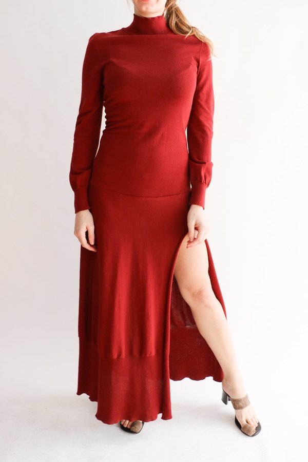 chinese dress ladies Jacquemus // Ribbed Knit Sweater Dress – VSP Consignment main image 1