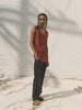 CMMN SWDN Fine Knitted Tank - Rust - Thumbnail 1