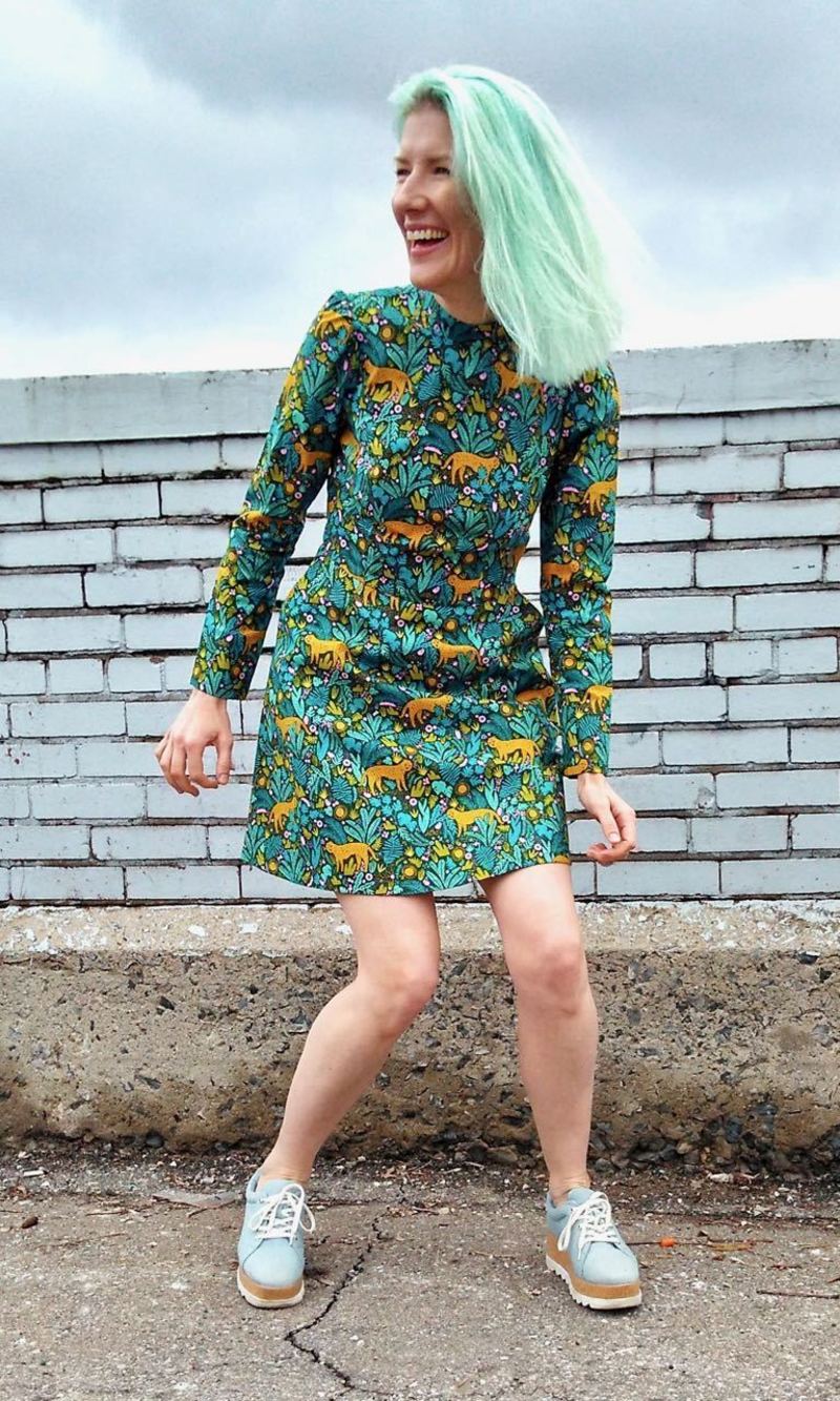 Birds of North America Topaz Dress - Jungle Cat