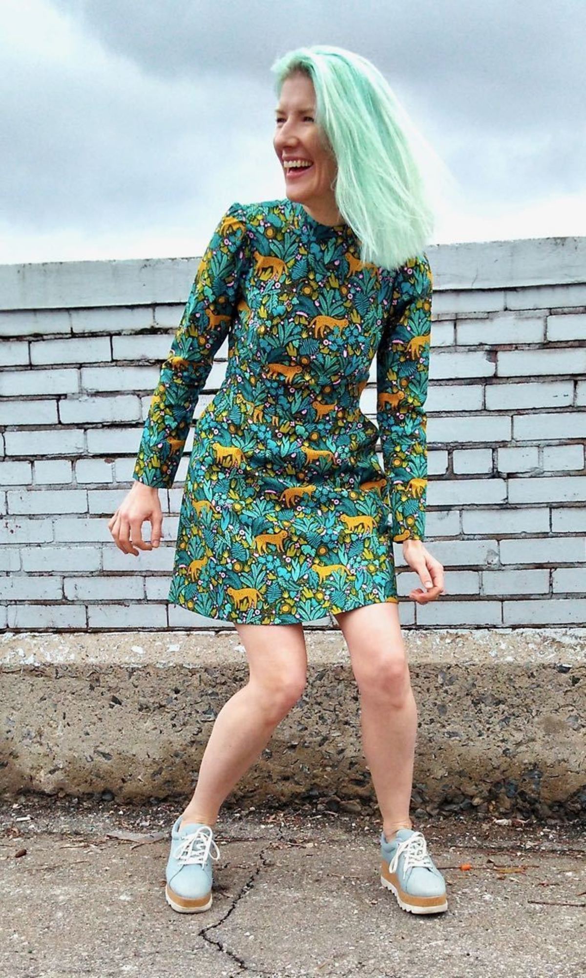 Birds of North America Topaz Dress - Jungle Cat - Image 3 of 6