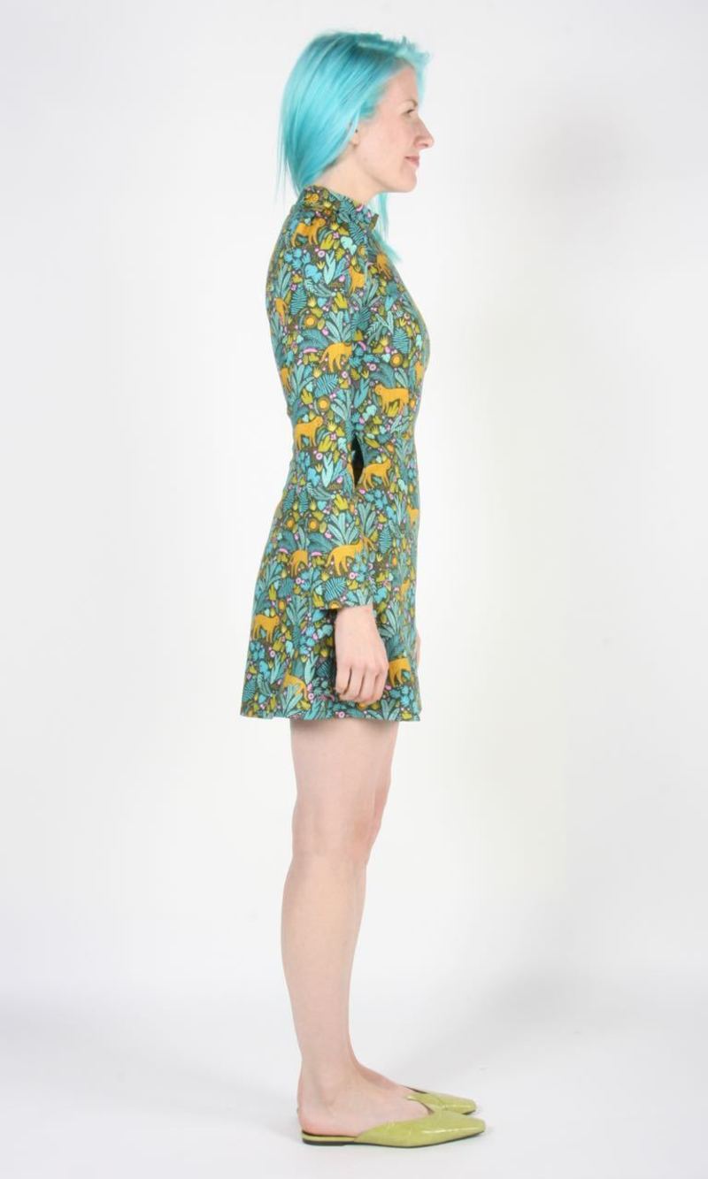 Birds of North America Topaz Dress - Jungle Cat