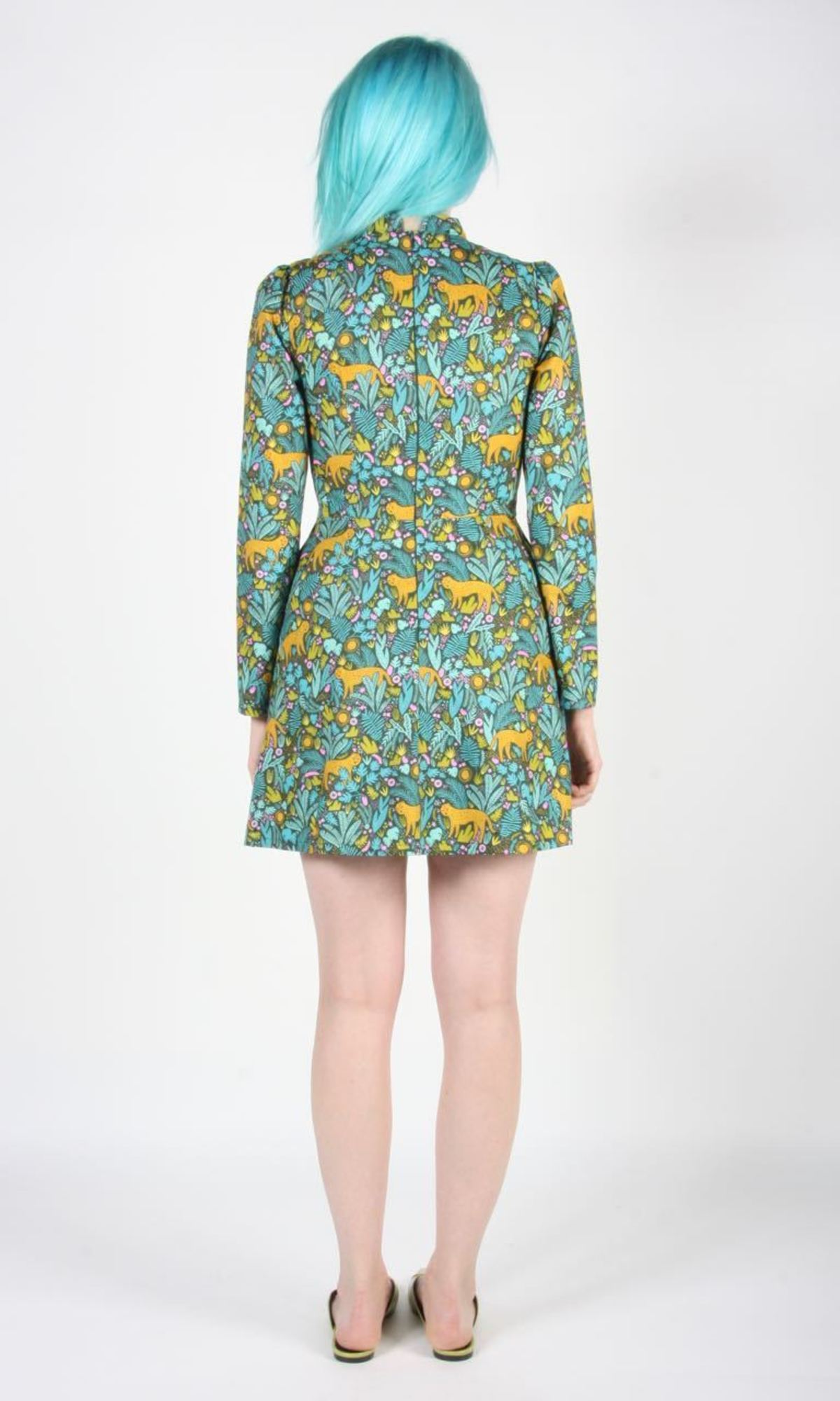 Birds of North America Topaz Dress - Jungle Cat - Image 2 of 6