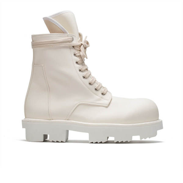 RICK OWENS DRKSHDW Army Megatooth boot - White | Garmentory display picture 1