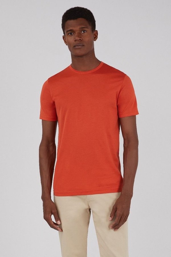 Sunspel Classic Crew Neck T-shirt - Burnt Orange Sunspel Classic Crew Neck T-shirt - Burnt Orange