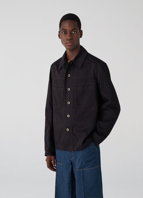 Lemaire Denim Workwear Overshirt - Black | Garmentory