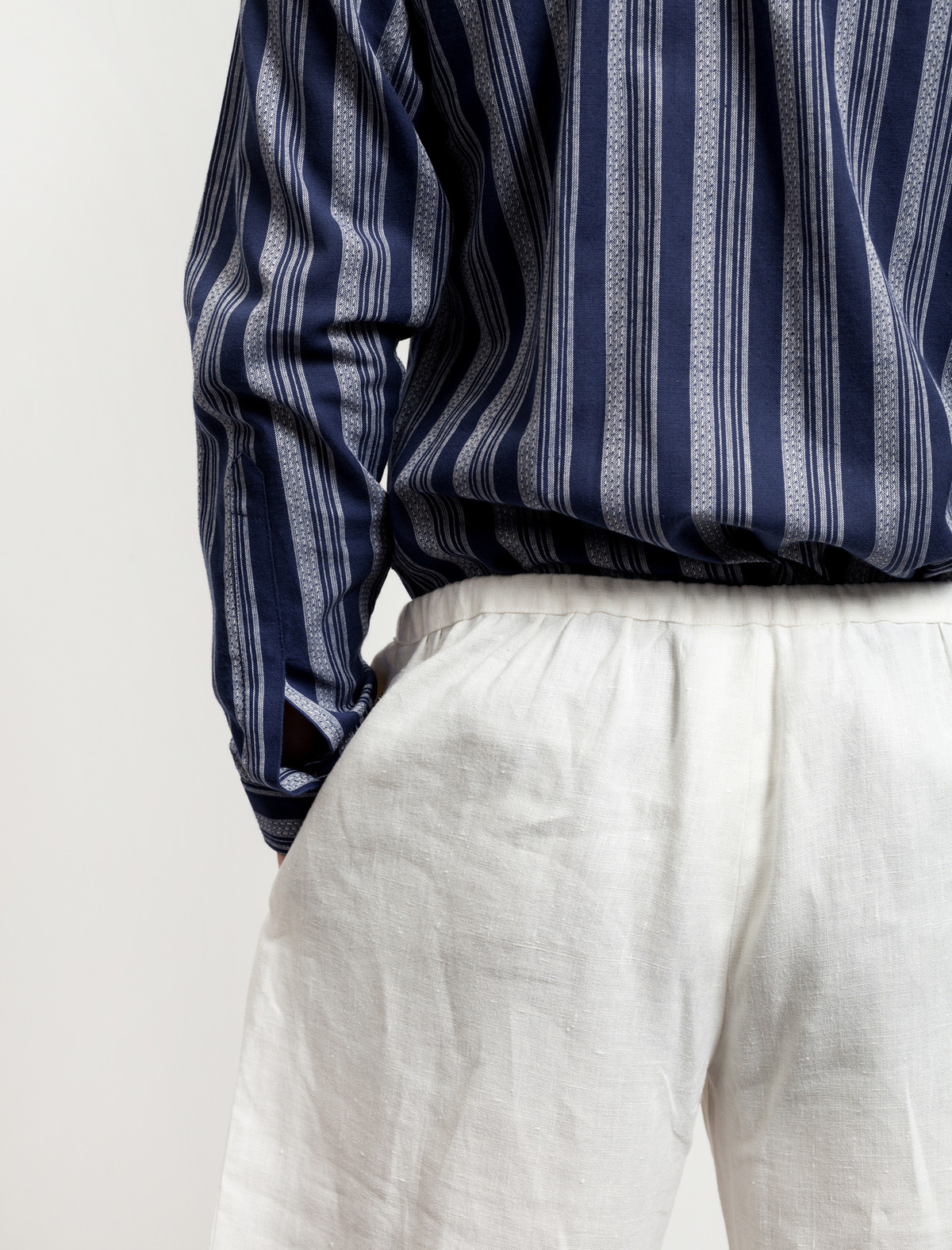 Frank Leder Linen Short Ecru - Image 3 of 6