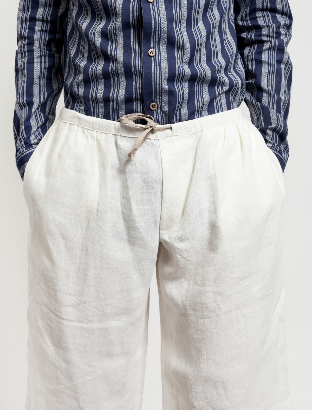 Frank Leder Linen Short Ecru - Image 6 of 6
