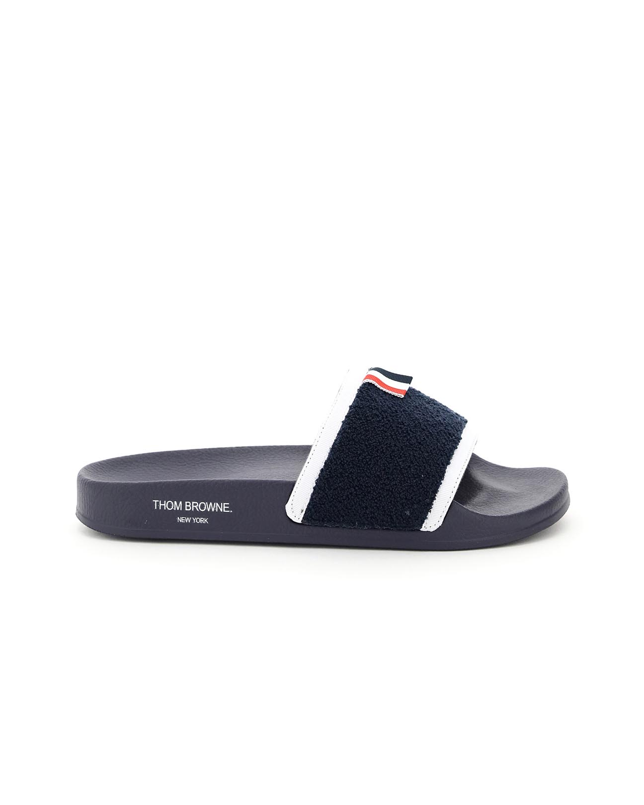 Thom Browne Terry Cloth Pool Slides - Multicolor | Garmentory