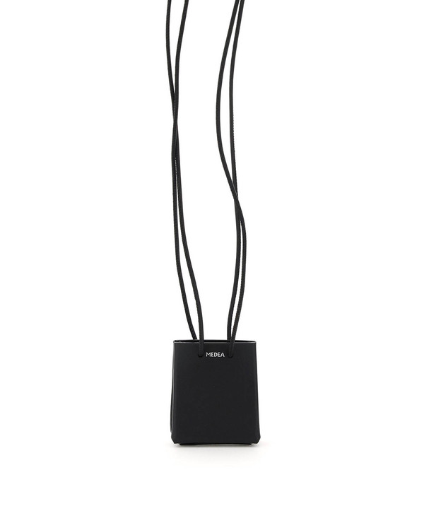 Medea Longstrap Leather Mini Bag - black Medea Longstrap Leather Mini Bag - black