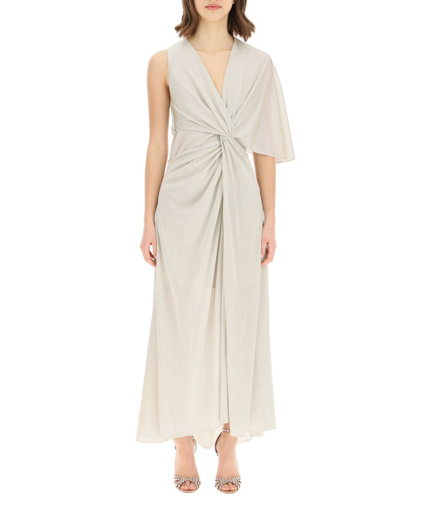 Lanvin Draped Lurex Dress - Gold | Garmentory Lanvin Draped Lurex Dress - Gold | Garmentory