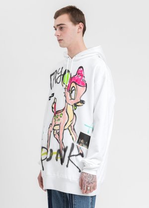 Guernika Paint Neon Bambi Hoodie sweater - White | Garmentory