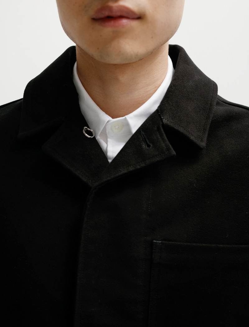 Margaret Howell MHL Porter Jacket Heavy Moleskin Black