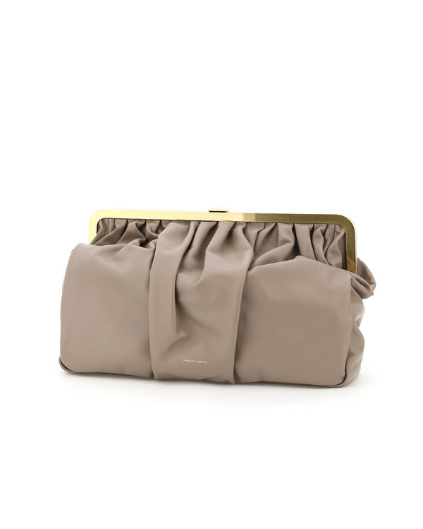 Mansur Gavriel Wave Frame Clutch Bag - elefante | Garmentory Mansur Gavriel Double Zip Crossbody Bag - Elefante main image 0