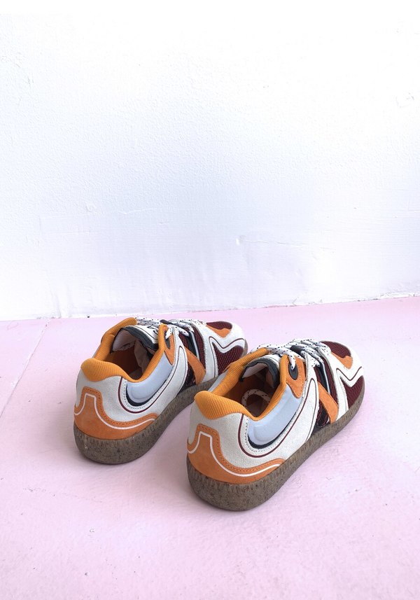 Ganni Sporty Mix Retro Sneaker - Egret | Garmentory