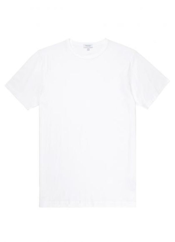 Sunspel SS CREW NECK TEE - WHITE Sunspel SS CREW NECK TEE - WHITE