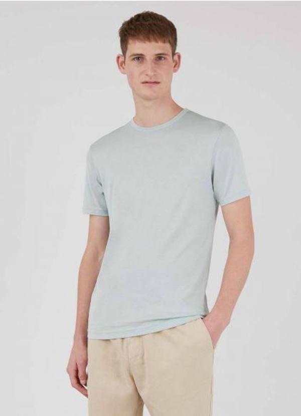 Sunspel SS CREW NECK TEE - DUSKY GREEN Sunspel SS CREW NECK TEE - DUSKY GREEN