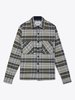 Wax London Whiting Overshirt - Houndstooth Plaid Green - Thumbnail 3